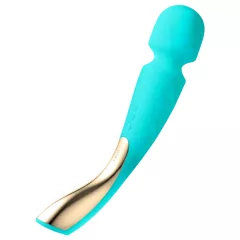   LELO Smart Wand 2 - masážna hlavica vibrátor - veľká - dobíjacia - tyrkysová