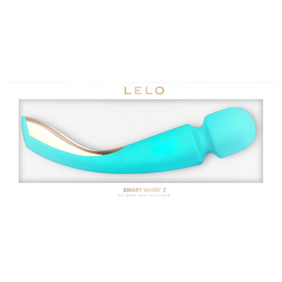LELO Smart Wand 2 - masážna hlavica vibrátor - veľká - dobíjacia - tyrkysová