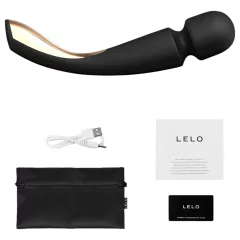   LELO - masážna hlavica vibrátor - veľká - nabíjateľná - čierna
