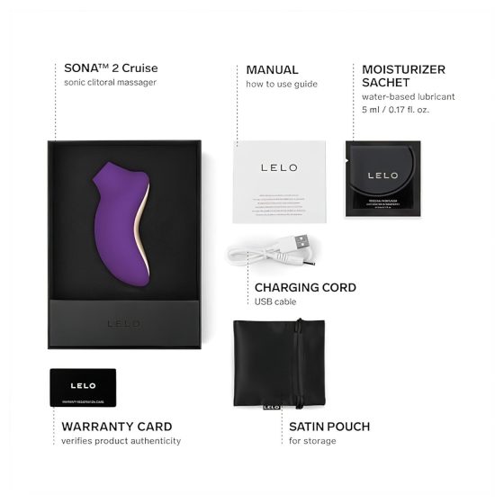LELO Sona 2 Cruise - stimulátor klitorisu vlny - fialová