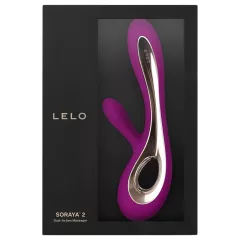  LELO Soraya 2 - vodotesný vibrátor s klitorálnym ramenom - fialový