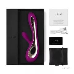   LELO Soraya 2 - vodotesný vibrátor s klitorálnym ramenom - fialový