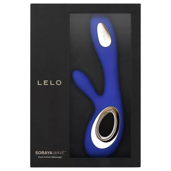 LELO Soraya Wave - vibrátor s pohyblivou hlavou a klitorálnym ramenom - modrý