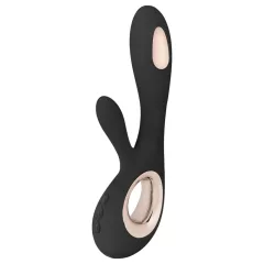   LELO - vibrátor s klitorálnym ramenom a pohybom hore-dole - čierny