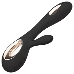   LELO - vibrátor s klitorálnym ramenom a pohybom hore-dole - čierny