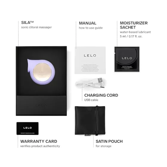 LELO Sila - vibrátor na klitoris s vlnami - vodotesný - fialový