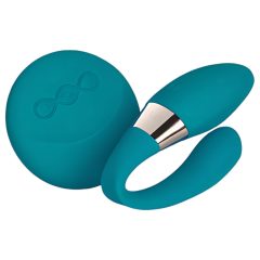 LELO Tiani Duo - silikónový párový vibrátor (modrý)