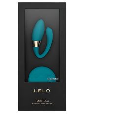 LELO Tiani Duo - silikónový párový vibrátor (modrý)