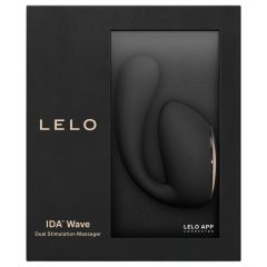   LELO Ida Wave - inteligentný, nabíjací vibračný a rotačný vibrátor (čierny)