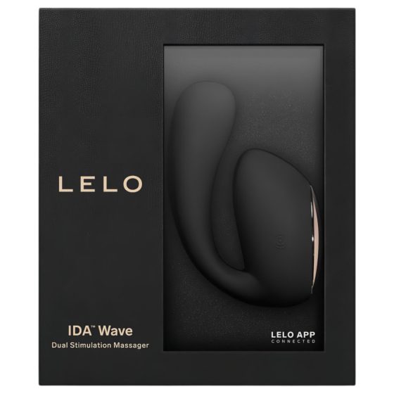 LELO Ida Wave - inteligentný, nabíjací vibračný a rotačný vibrátor (čierny)