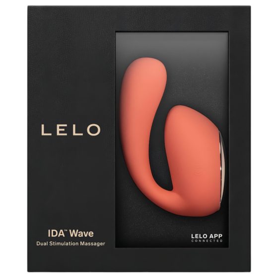 LELO Ida Wave - inteligentný akumulátorový vibrátor s rotáciou (korálová)