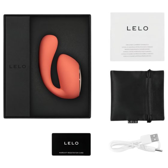 LELO Ida Wave - inteligentný akumulátorový vibrátor s rotáciou (korálová)
