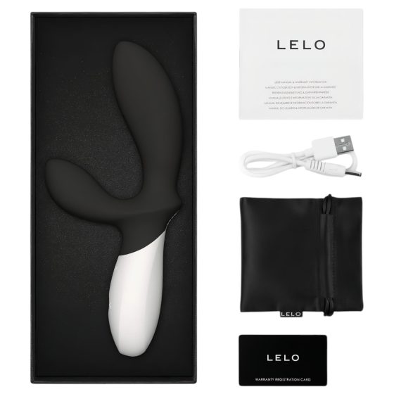 LELO Loki Wave 2 - vibračný stimulátor prostaty - dobíjací, vodotesný, čierny