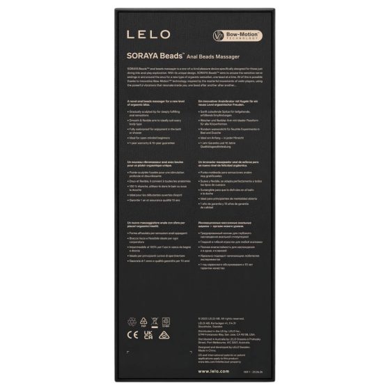 LELO - anál vibrátor s vibráciou - dobíjateľný, vodotesný, čierny