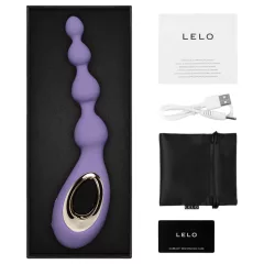   LELO Soraya Beads - análny vibrátor - nabíjateľný, vodotesný - fialový