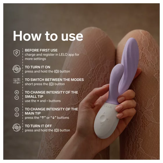 LELO INA Twist - vaginálny G-bod vibrátor s klitorálnym výstupkom (fialový)