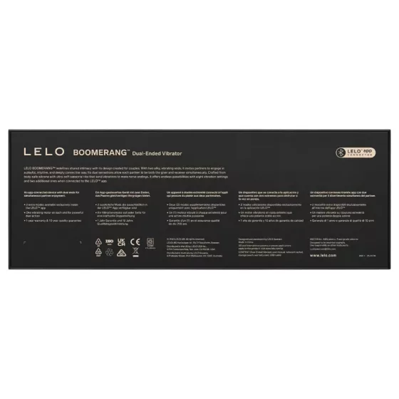 LELO Boomerang - obojstranný vibrátor (fialový)