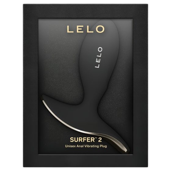 LELO Surfer - inteligentný vibračný análny plug (čierny)