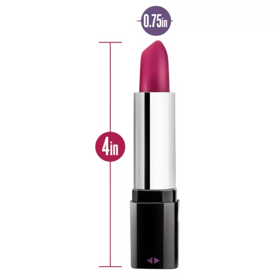 Blush Lipstick Rosé - rúž vibrátor (čierno-ružový)