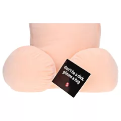 Plyšový penis - mäkká hračka - 30 cm - natural