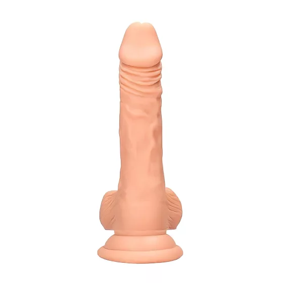RealRock - realistický dildó s semenníkmi - 17 cm - telová farba
