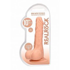   RealRock Dong 10 - realistické dildo s penisom (25 cm) - prírodné