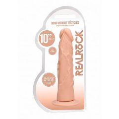 RealRock Dong 10 - realistické dildo (25 cm) - prírodné