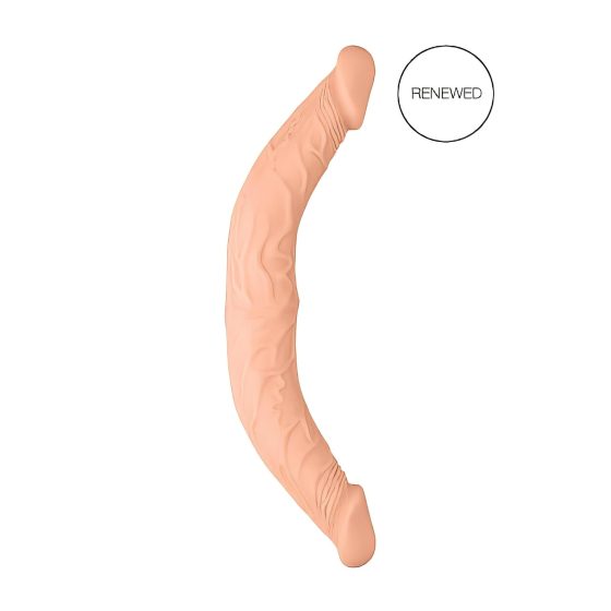 RealRock Double Dong 14 - dvojitý dildó (36 cm) - prírodný