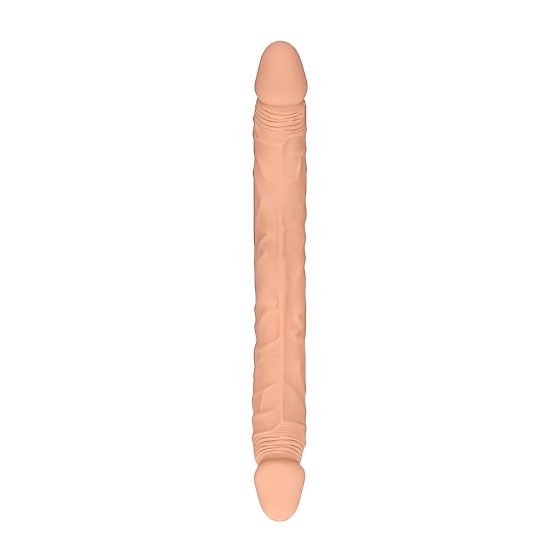 RealRock Double Dong 14 - dvojitý dildó (36 cm) - prírodný