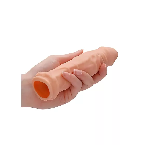 RealRock - návlek na penis - 17 cm - telová farba