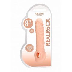   RealRock Penis Sleeve 8 - návlek na penis (21cm) - telová farba