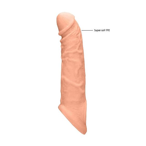 RealRock Penis Sleeve 8 - návlek na penis (21cm) - telová farba