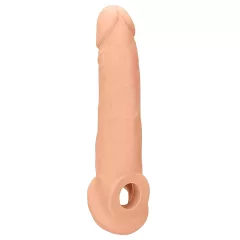 RealRock - návlek na penis - 21,5 cm - telová farba
