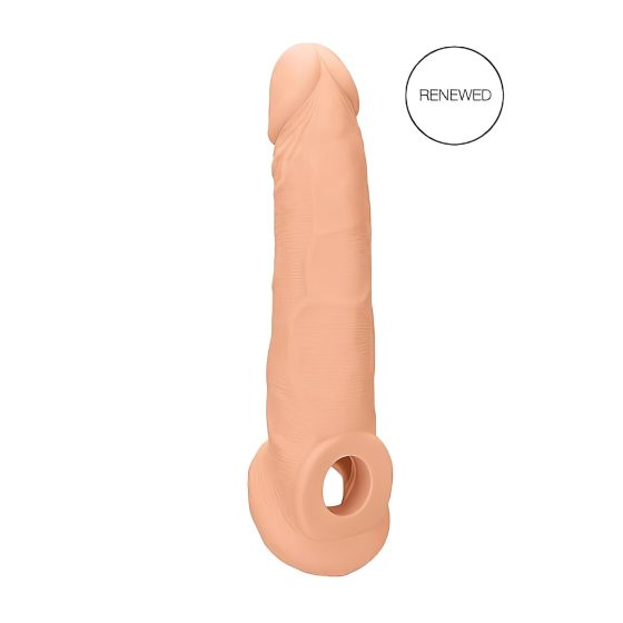 RealRock - návlek na penis - 21,5 cm - telová farba