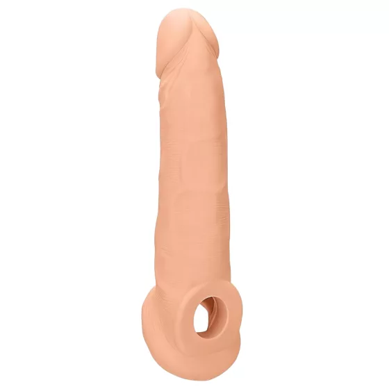 RealRock - návlek na penis - 21,5 cm - telová farba