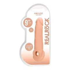 RealRock - návlek na penis - 21,5 cm - telová farba