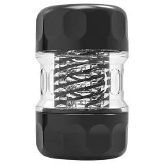   MX Spiral Portable Quin Cup - špirálový masturbátor so sacím účinkom (čierny)