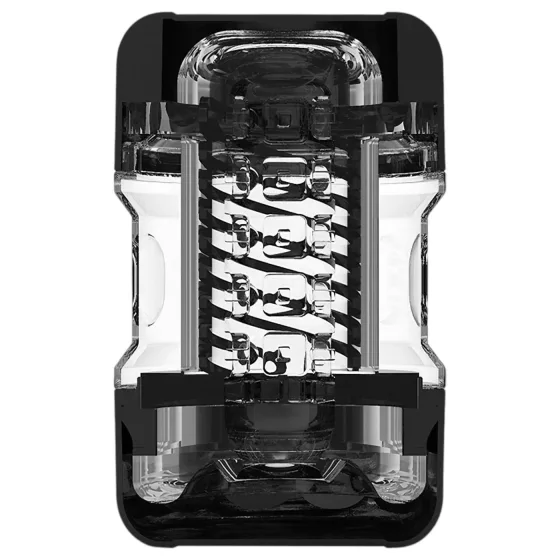MX Spiral Portable Quin Cup - špirálový masturbátor so sacím účinkom (čierny)