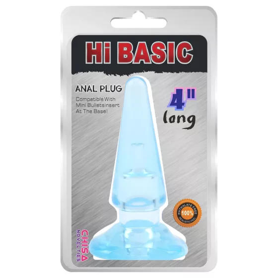 Hi-Basic Sassy - začiatočnícky análny kolík (priehľadná modrá)