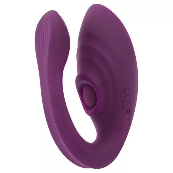 DiDi Sync Passion - diaľkovo ovládaný, poklepávajúci párový vibrátor (fialový)