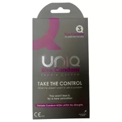 Uniq Eva - dámsky kondóm - latex free - 3 ks