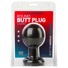   Doc Johnson The Classic - okrúhly análny plug (čierny) - L
