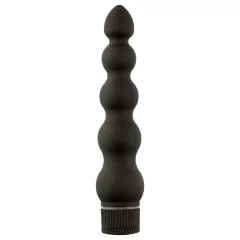   Doc Johnson - Black Magic 7 - pevný análny vibrátor s 5 korálkami (čierny)