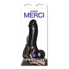   Doc Johnson The Perfect Cock - realistické dildo (čierne) - 19 cm