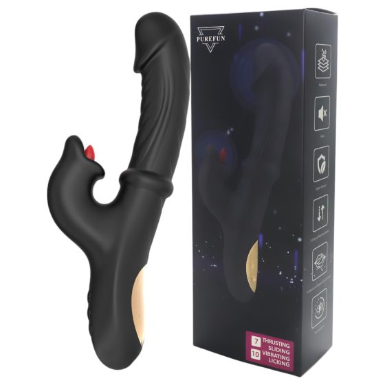 Wilson - vibračný stimulátor s ramenom (čierny)