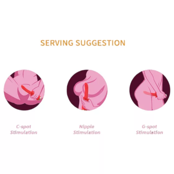 Bestoy - vibrátor na G bod - vodotesný - červený