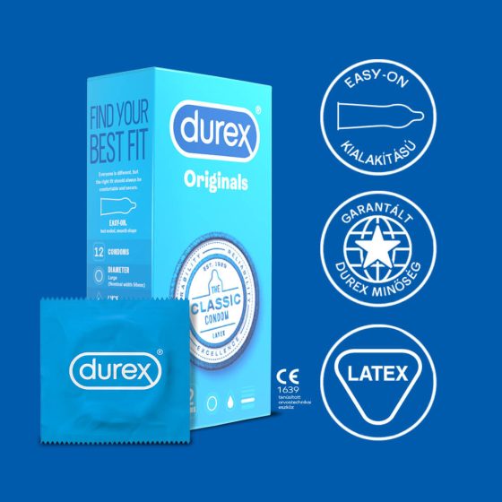 Durex klasické kondómy (12 ks)
