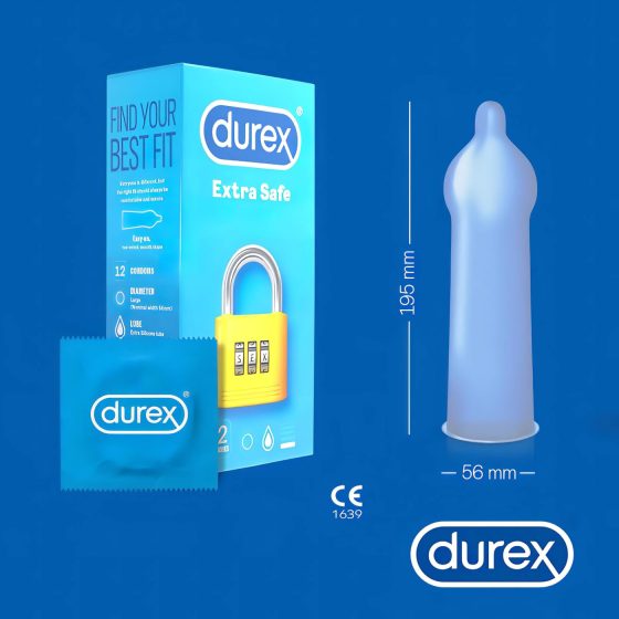 Durex extra bezpečný - bezpečný kondóm (12 ks)