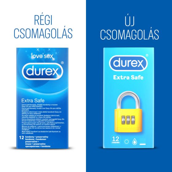 Durex extra safe - bezpečný kondóm (12ks)