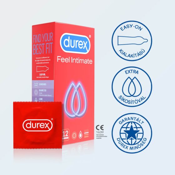 Durex Feel Intimate - tenkostenné kondómy (12 ks)